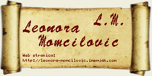 Leonora Momčilović vizit kartica